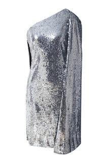 Серебристое платье на одно плечо Stella Mc Cartney
