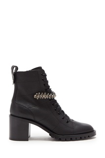 Черные ботинки Cruz 65 с кристаллами Jimmy Choo