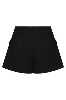 Черные шорты с фактурной отделкой RED Valentino