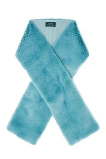 Меховой шарф голубого цвета Alena Akhmadullina