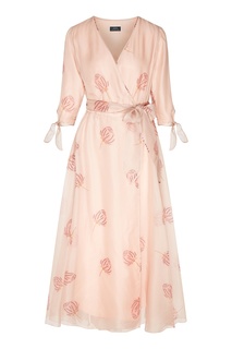 Розовое платье с запахом Alena Akhmadullina