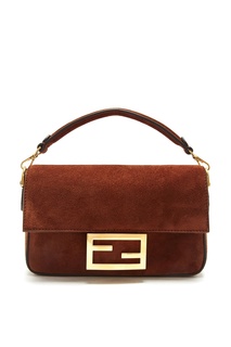 Коричневая сумка Baguette Fendi