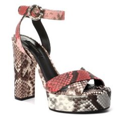 Босоножки CASADEI 1L487N120 серо-розовый