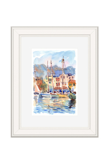 Картина "Кипр: Кирения" OLGA GLAZUNOVA