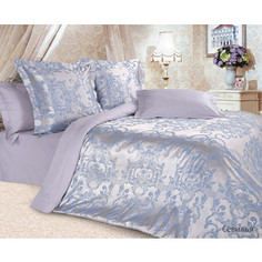 Комплект постельного белья Ecotex Евро, сатин-жаккард, Севилья (4680017869690)