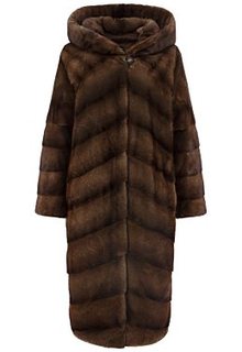 Шуба из аукционного меха норки KOPENHAGEN FUR De la Manie