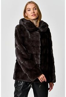 Норковая шуба с капюшоном Flaumfeder