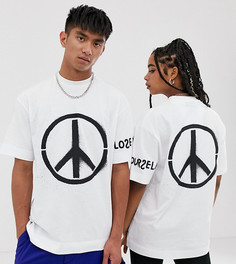 Футболка с принтом COLLUSION Unisex - Белый