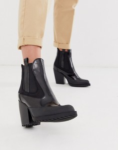 Черные ботинки челси на массивной подошве ASOS DESIGN Rico - Черный