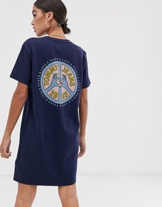 Платье-футболка с логотипом в виде пацифика Tommy Jeans - Темно-синий