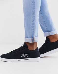 Черные парусиновые кроссовки с векторным логотипом и отделкой Reebok - Черный