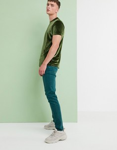 Сине-зеленые джинсы скинни ASOS DESIGN - Зеленый