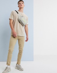Светло-бежевые джинсы скинни ASOS DESIGN - Светло-бежевый