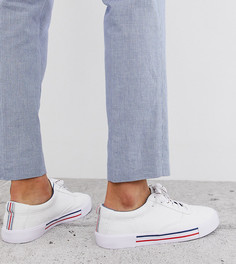 Белые кеды на шнуровке для широкой стопы ASOS DESIGN - Белый