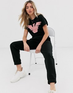 Футболка с логотипом Emporio Armani - Черный