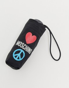 Маленький зонт Moschino love and peace