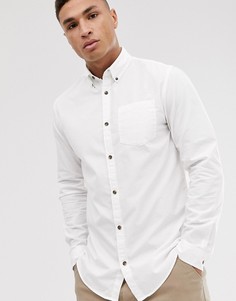 Белая поплиновая рубашка с длинными рукавами Jack & Jones Originals - Белый