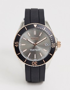 Часы с черным ремешком Hugo Boss mens 1513558 ocean edition - Черный