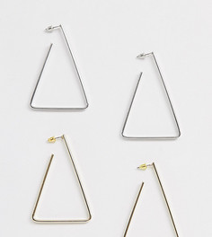 Комплект из 2 серег-колец Missguided - Мульти