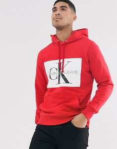 Худи с логотипом Calvin Klein Jeans - Красный
