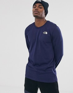 Темно-синяя футболка с длинным рукавом The North Face Simple Dome