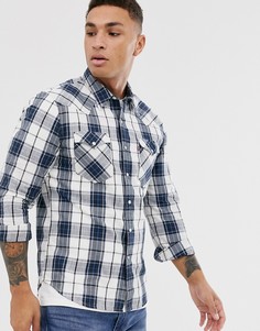 Клетчатая рубашка в стиле вестерн с двумя карманами Levis Barstow - Синий Levis®