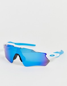 Белые солнцезащитные очки со стеклами сапфирового цвета Oakley Radar EV Path - Белый