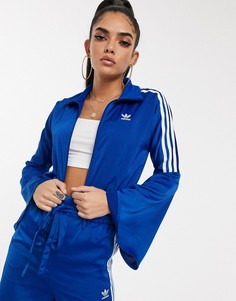 Синяя спортивная куртка с рукавами-колокол adidas Originals - Синий