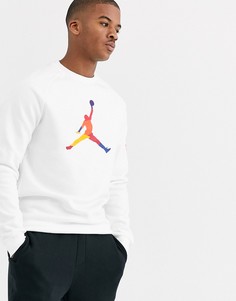 Белый свитшот с логотипом Jordan AV0044-100 - Белый