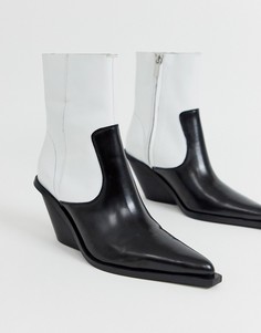 Кожаные премиум-ботинки в стиле вестерн ASOS DESIGN Rory