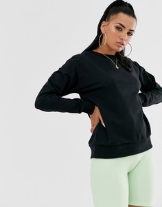 Черный свитшот из органического хлопка ASOS DESIGN - Черный
