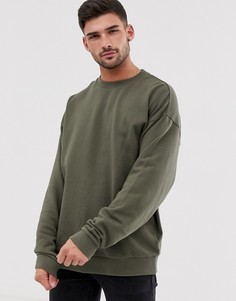 Oversize-свитшот цвета хаки ASOS DESIGN - Зеленый