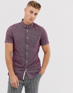 Бордовая фактурная рубашка River Island - Красный