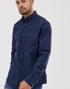 Темно-синяя рубашка Jack & Jones - Темно-синий