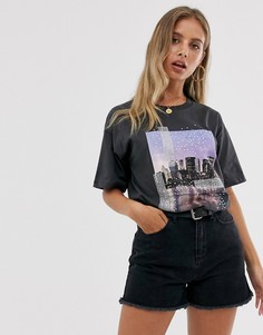 Футболка с фотопринтом ASOS DESIGN - Серый