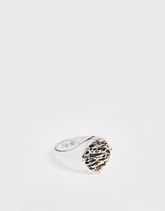 Серебристое кольцо с камнем Icon Brand - Серебряный