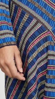 Opening Ceremony Long Sleeve Rib Knit Midi Dress