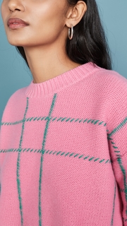 Chinti and Parker Contrast Check Sweater