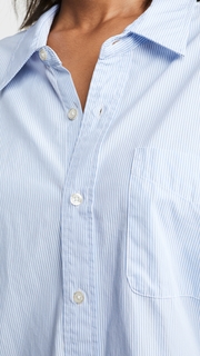 R13 Drop Neck Oxford Shirt