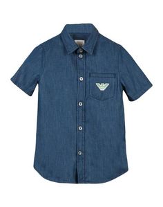Джинсовая рубашка Armani Junior