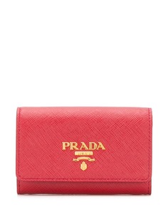 Prada картхолдер с металлическим логотипом