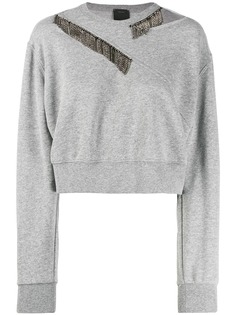 Pinko толстовка с кристаллами