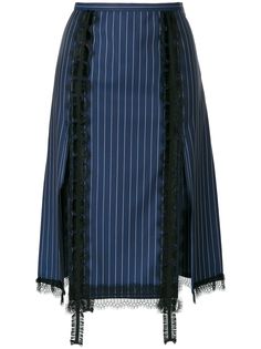 Versace юбка А-силуэта в полоску