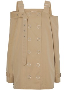 Burberry габардиновый тренч оригинального кроя