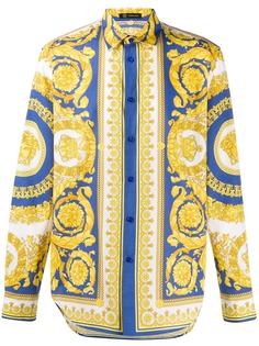 Versace рубашка с принтом Barocco