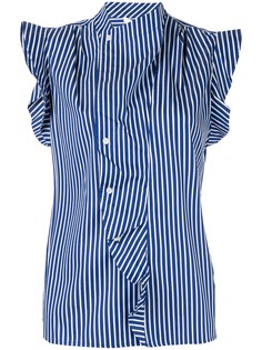 Derek Lam 10 Crosby draped detail striped shirt