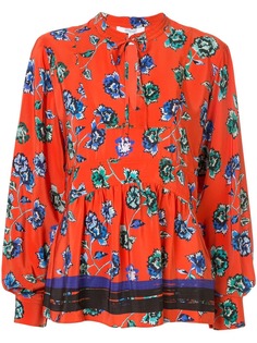 Derek Lam 10 Crosby floral print pleated blouse