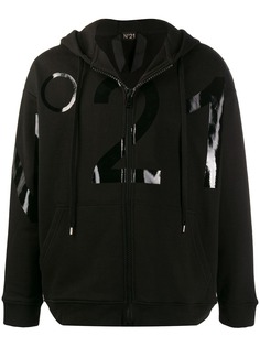 Nº21 logo knitted hoodie