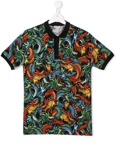 Kenzo Kids рубашка-поло с принтом