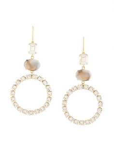 Isabel Marant crystal embellished drop earrings